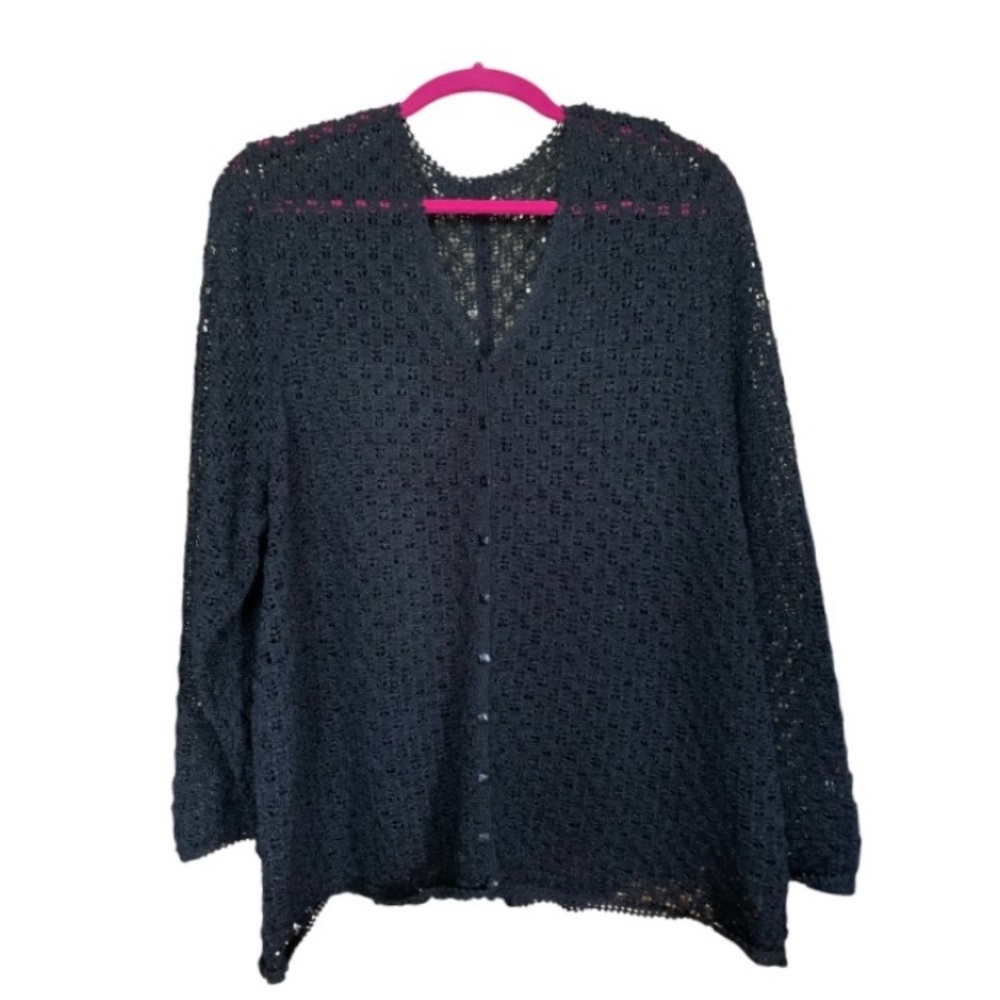 Elegant Black Women's Cardigan